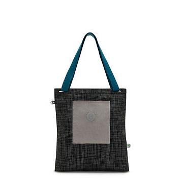 Kipling Annas Tote Tassen Zwart Grijs | BE 1439GS